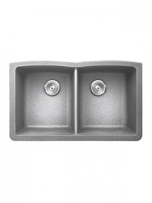 Vertu-E Undermount Smoke Grey NuGranite Sink